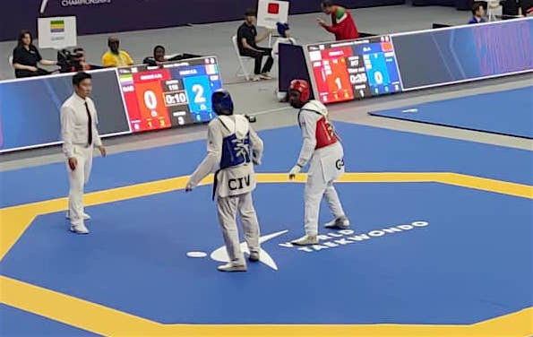 Taekwondo : Anthony Obame quitte les Mondiaux 2023 en 8e de finale