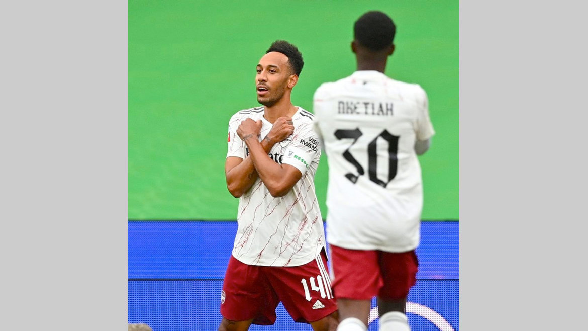 Football : Aubameyang dans le onze-type des joueurs africains du week-end