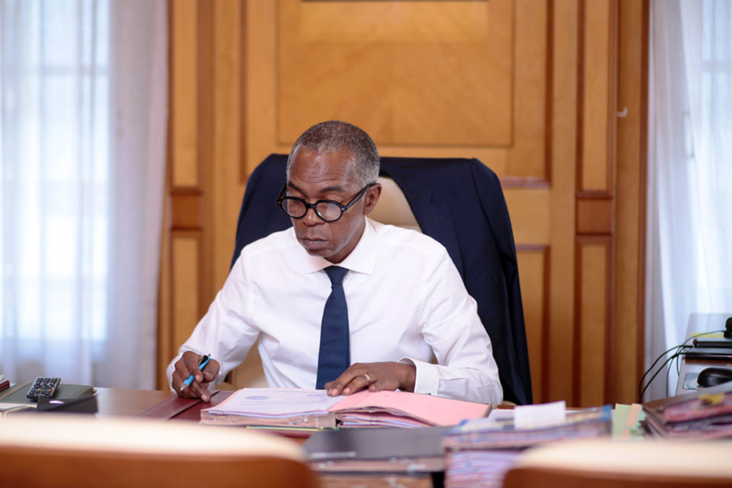 le directeur général de la dette, Jean-Gaspard Ntoutoume Ayi