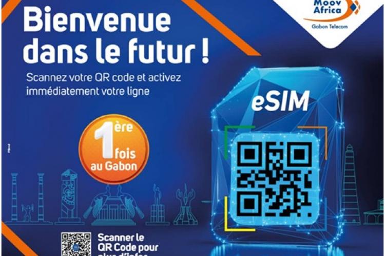 Moov Africa–Gabon Télécom lance la e-SIM , Une première au Gabon