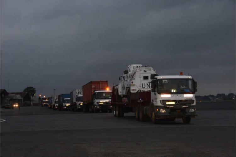 Bangui : 7e convoi logistique au bénéfice des troupes gabonaises de la Minusca.